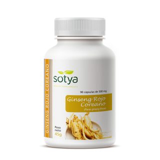 Sotya Ginseng Rojo Coreano 500mg 90 Cápsulas