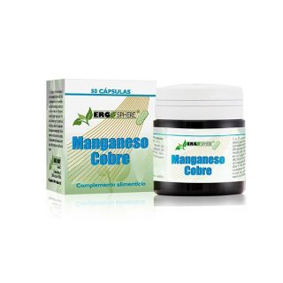 Ergonat Galenic Ergosphere Oligoterapia  Manganeso Y Cobre 50 Cápsulas