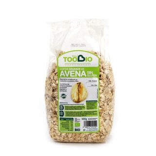 Toobio Copos Avena Gruesos Sin Gluten Bio 500 g