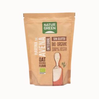 Natur Green Harina De Avena Integral Sin Gluten Orgánica Y Bio 500 g