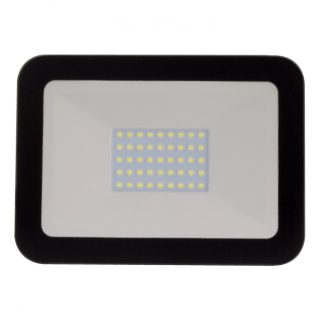Foco Proyector LED 30W 120lm/W Slim Cristal Negro