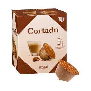 Café cortado en cápsula Hacendado
