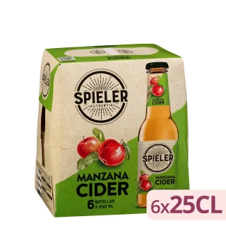 Bebida cider con gas Spieler sabor a manzana