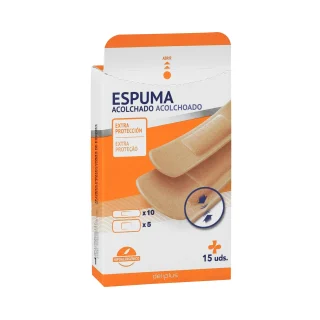 Tiras adhesivas protectoras de espuma acolchado Deliplus protección extra