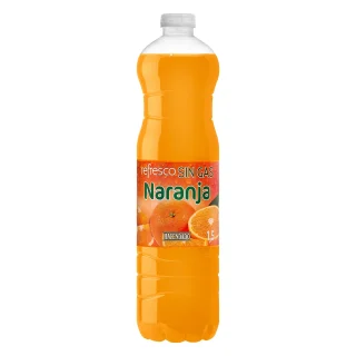 Refresco de naranja sin gas