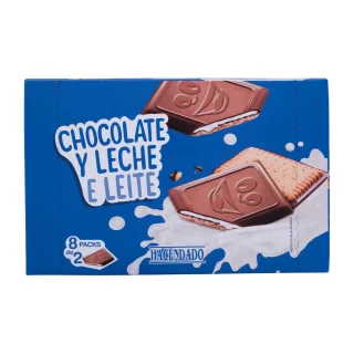 Galletas con chocolate y crema de leche Hacendado