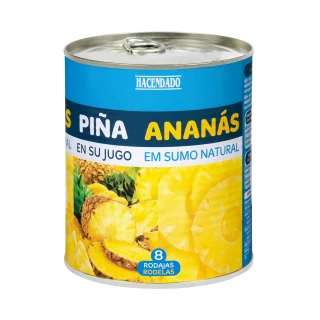 Piña en su jugo Hacendado rodajas