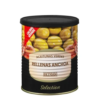 Aceitunas verdes rellenas de anchoa