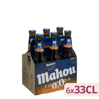 Cerveza 0,0% sin alcohol tostada Mahou