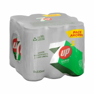 Refresco lima limón 7 Up Zero azúcar