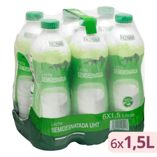 Leche semidesnatada Hacendado