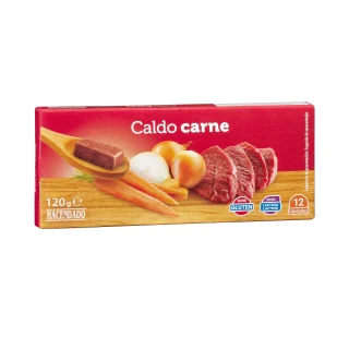 Caldo de carne Hacendado en pastillas