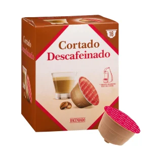 Cortado en cápsula descafeinado Hacendado