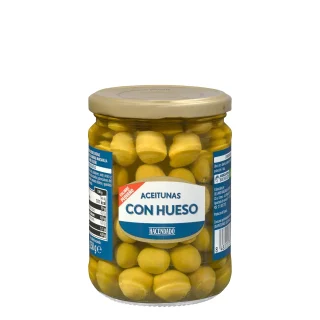 Aceitunas verdes con hueso