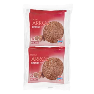 Tortitas de arroz con chocolate con leche Hacendado