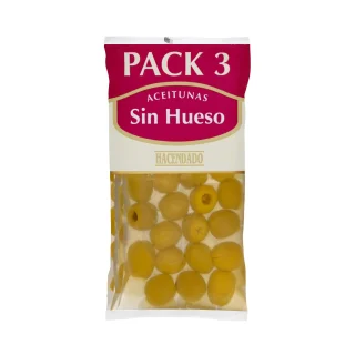 Aceitunas verdes sin hueso