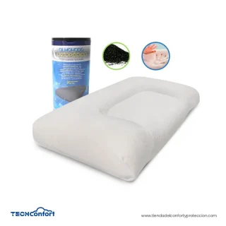 Almohada en viscoelástica Memory Foam Carbón activado