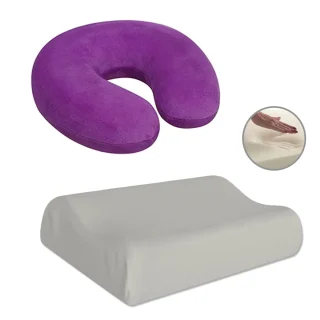 Almohadas viscoelásticas Memory Foam – Kit Viajeras 2 unidades