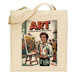 Bolsa de tela Tote bag Art – Turning Insanity into a Business Model
