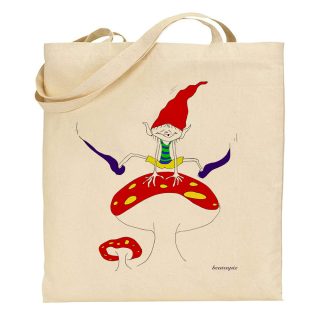 Bolsa de tela Tote bag Beatsnpix – Duende white