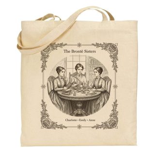 Bolsa de tela Tote bag Brontë Sisters – Charlotte – Emily – Anne
