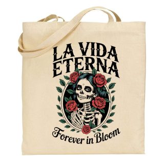 Bolsa de tela Tote bag Catrina – La Vida Eterna Forever in Bloom