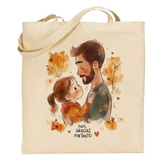 Bolsa de tela Tote bag Papá, gracias por tanto