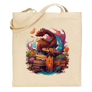 Bolsa de tela Tote bag Dragon – Fantasy land art