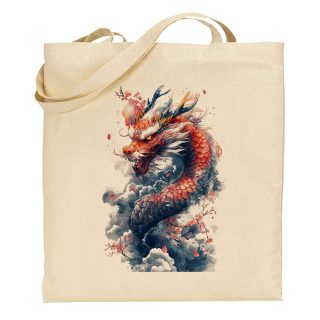 Bolsa de tela Tote bag Dragon – Japanese Art Clouds