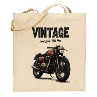 Bolsa de tela Tote bag Motor – Vintage hand built ride free