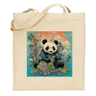 Bolsa de tela Tote bag Panda – Forest art