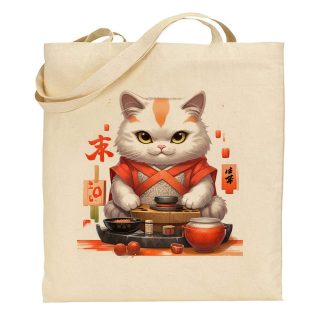 Bolsa de tela Tote bag Samurai Cat – Cook art