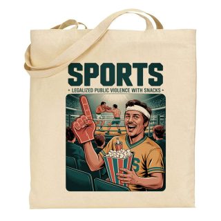Bolsa de tela Tote bag Sports – Legalized public violence with snacks