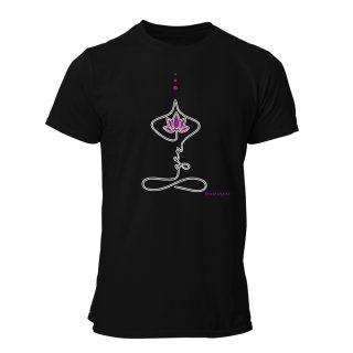 Camiseta Hombre Beatsnpix – Flor de loto black purple