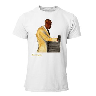 Camiseta Hombre Beatsnpix – Pianist white