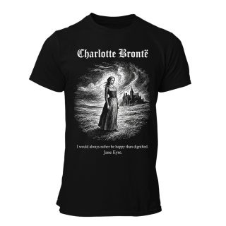 Camiseta Hombre Brontë Sisters – Charlotte I would always rather be happy than dignified