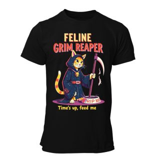 Camiseta Hombre Cat – Feline Grim Reaper