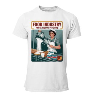 Camiseta Hombre Food Industry – Adding Sugar to Everything