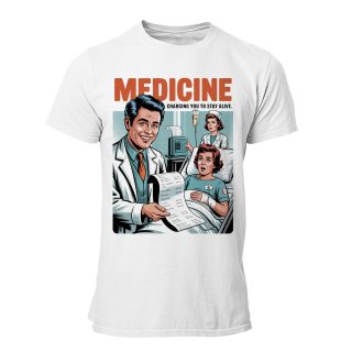 Camiseta Hombre Medicine – Charging you to stay alive