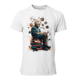 Camiseta Hombre Albert Einstein – Knowledge is power