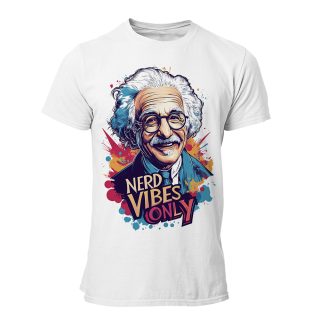 Camiseta Hombre Albert Einstein – Nerd vibes only
