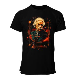 Camiseta Hombre Albert Einstein – Relativity rules