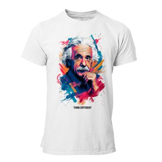 Camiseta Hombre Albert Einstein – Think different