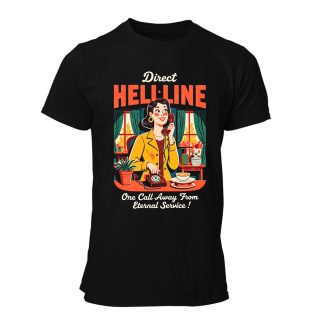 Camiseta Hombre Those wicked 50s – Direct hell-line one call away