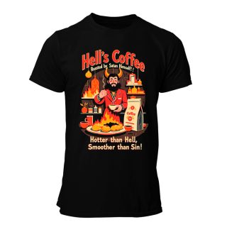 Camiseta Hombre Those wicked 50s – Hells coffee roasted by satan himself