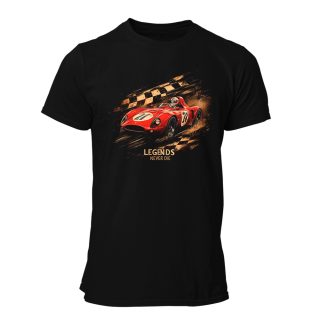 Camiseta Hombre Motor – Legends never die race flag