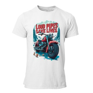 Camiseta Hombre Motor – Loud pipes save lives