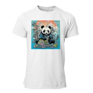 Camiseta Hombre Panda – Forest art