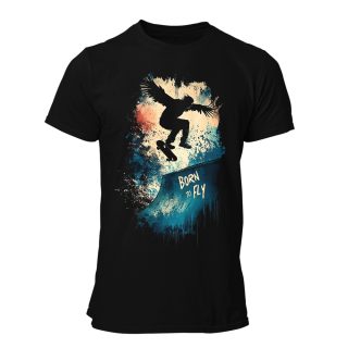 Camiseta Hombre Skater – Born to fly eagle