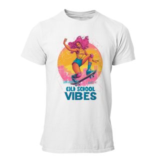 Camiseta Hombre Skater – Old school vibes 90s girl